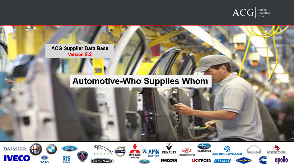 Automotive Supplier Database-Who Supplies Whom