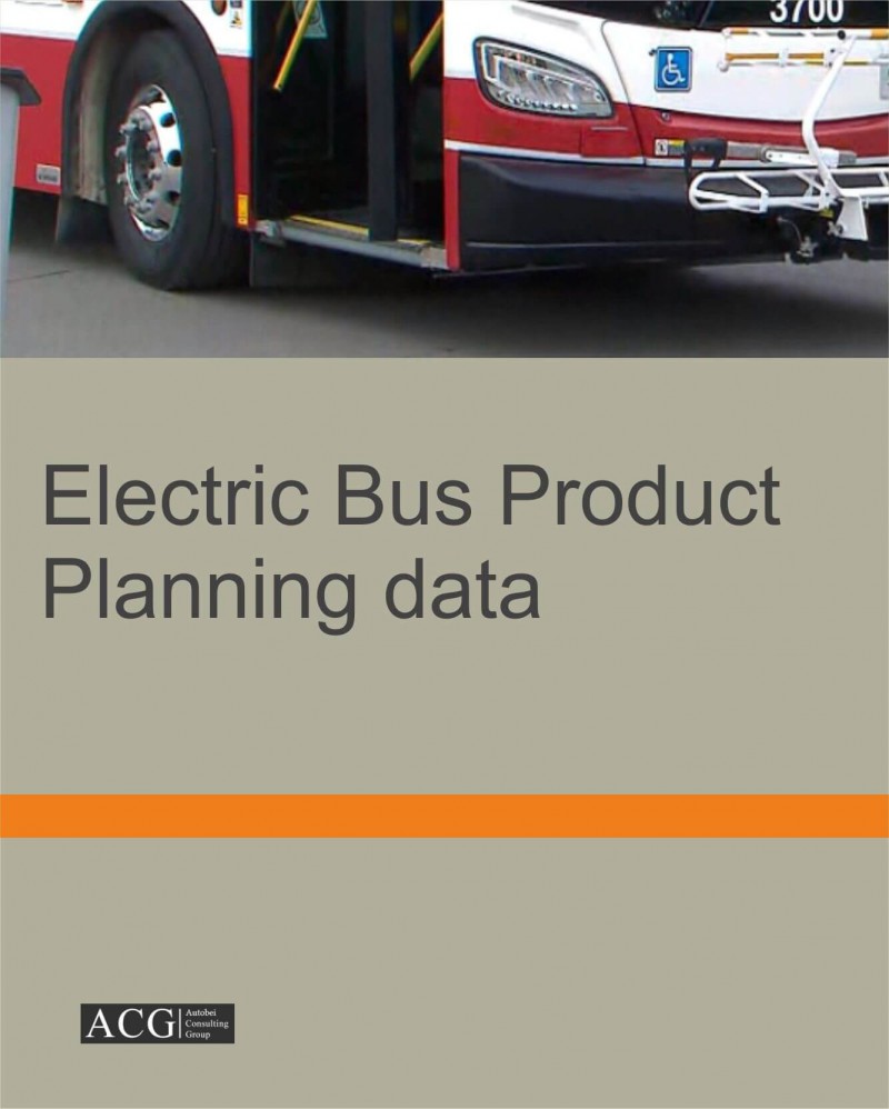Electric Bus Product Planning data
