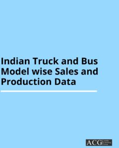 Indian Truck and Bus Model wise Sales and Production Data