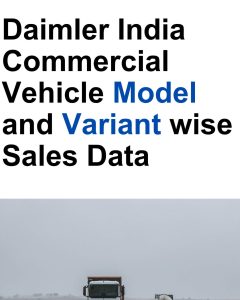 DICV India Truck and Bus Model and variant wise Sales Data