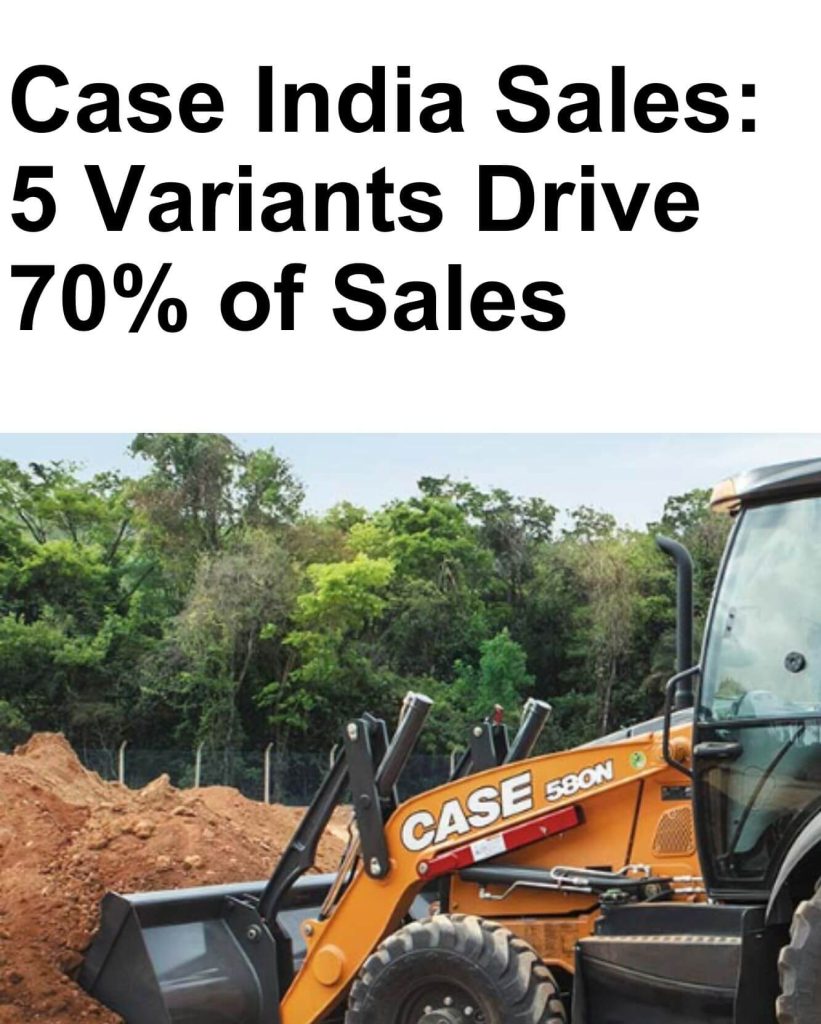 Case India Sales: 5 Variants Drive 70% of Sales