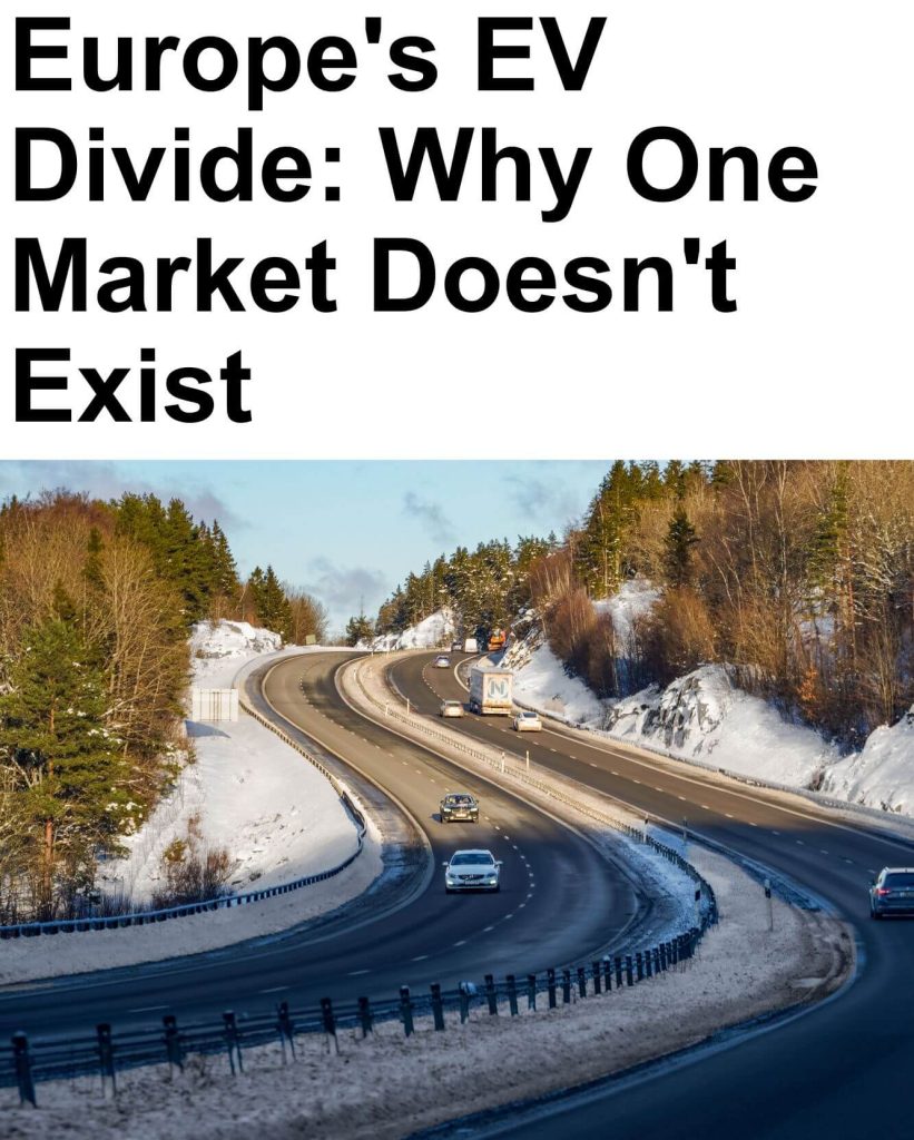 The Two Europe of Electric Cars