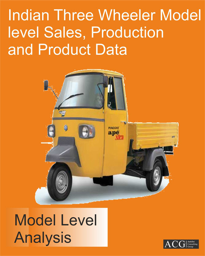 Indian Three Wheeler Model level Sales, Production and Product Data